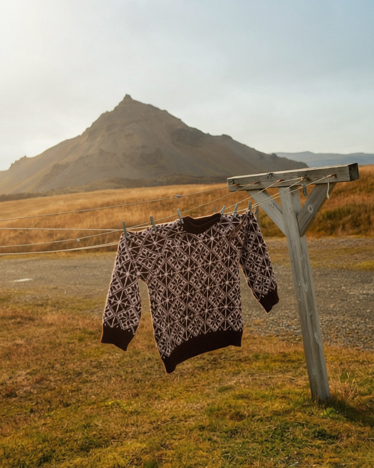 Haf Sweater Brown & Pink
