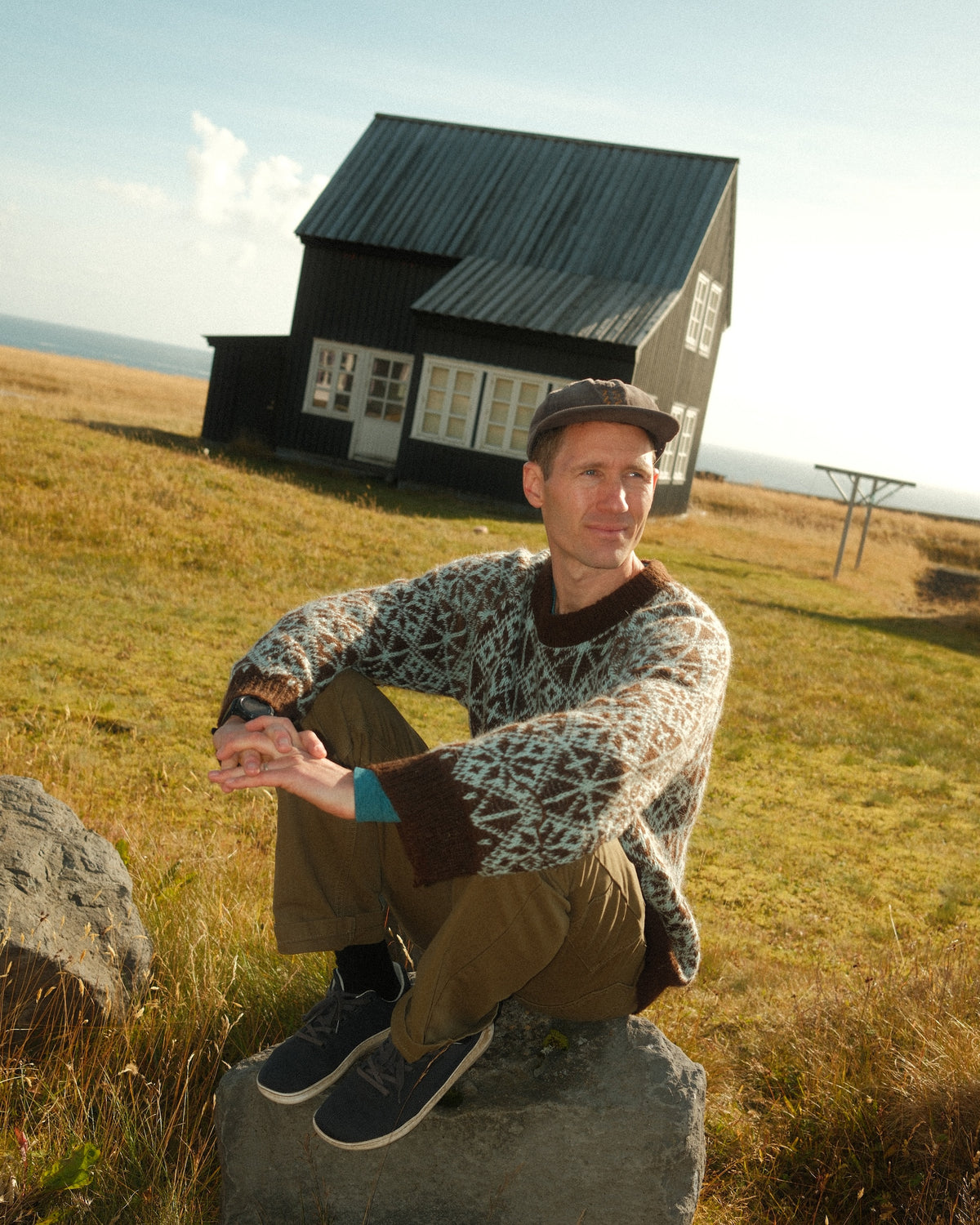 Haf Sweater Brown & Teal