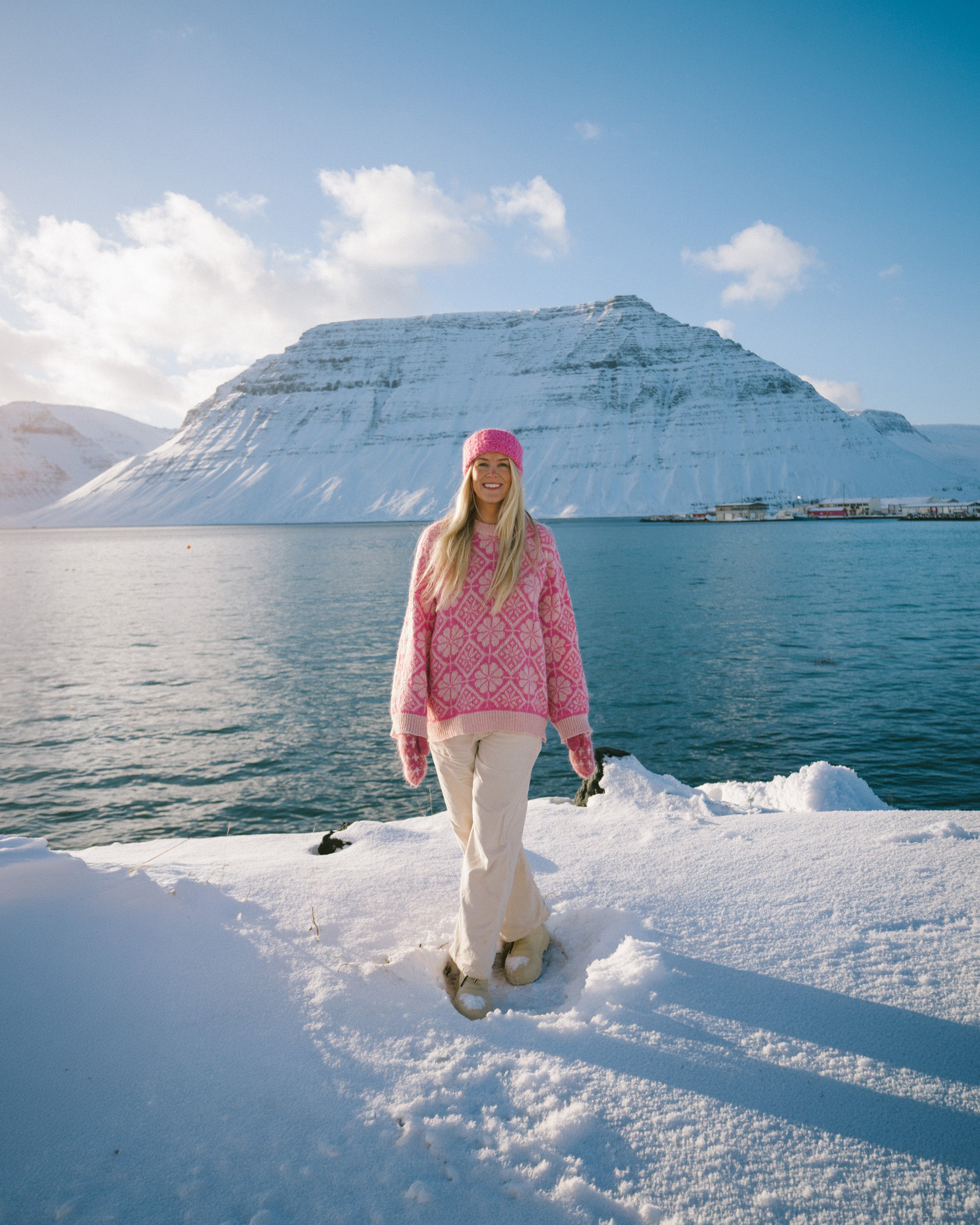 Saga Sweater Pink & Pink