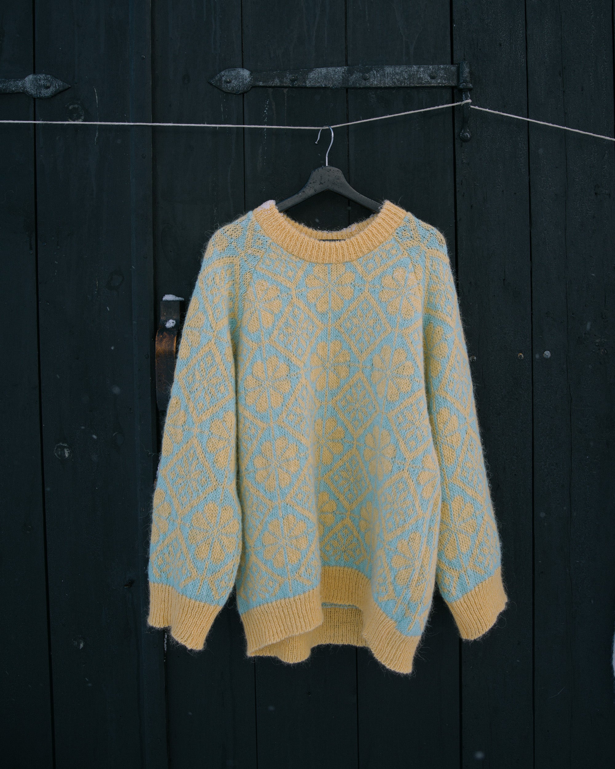Saga Sweater Yellow & Teal